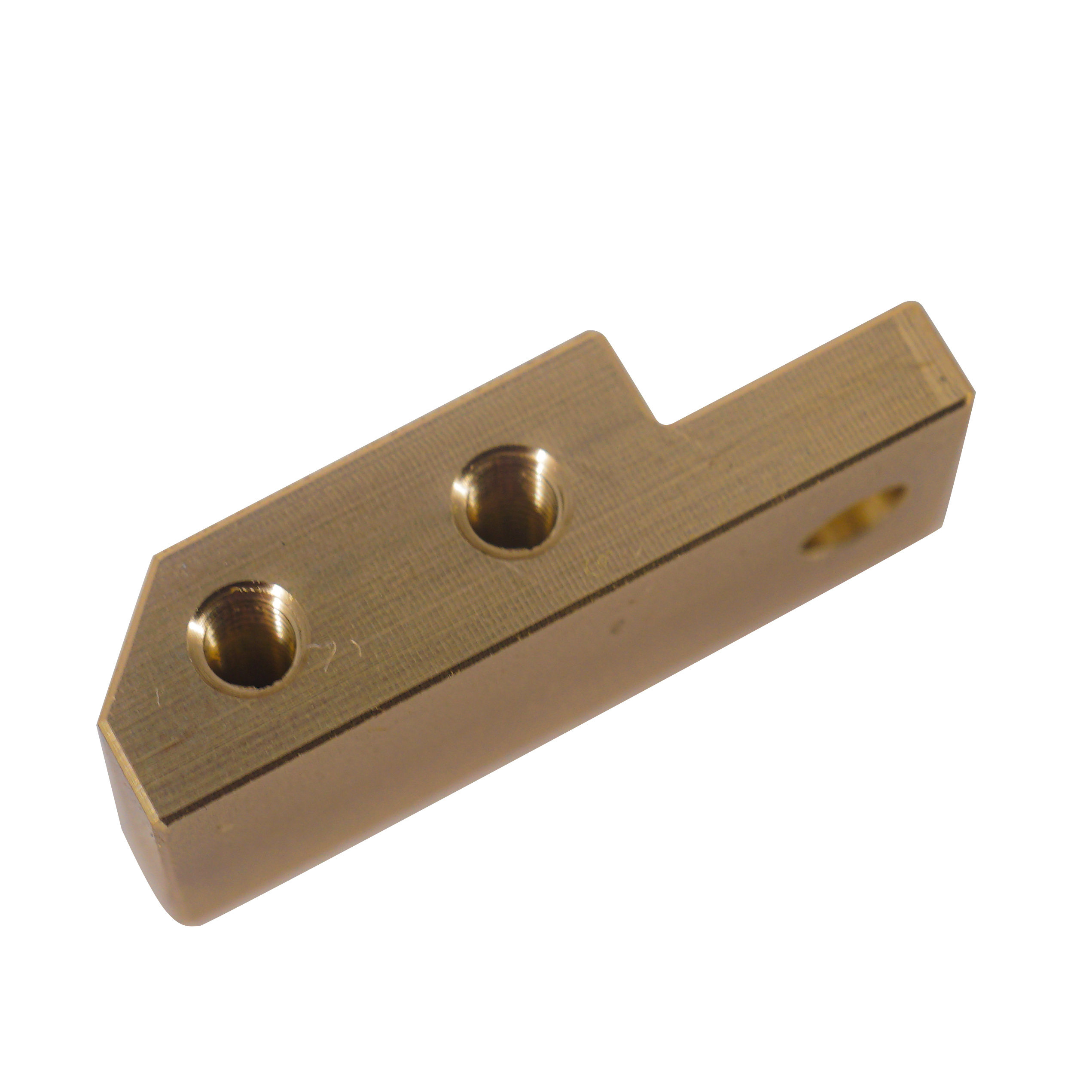 Bloque de latón de fresado mecanizado CNC personalizado
